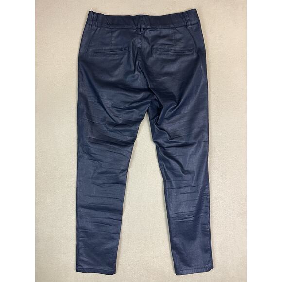 Bevy Flog Pants Womens 29 Black Striped Skinny Regular Pull On Stretch Mid Rise - Picture 12 of 13